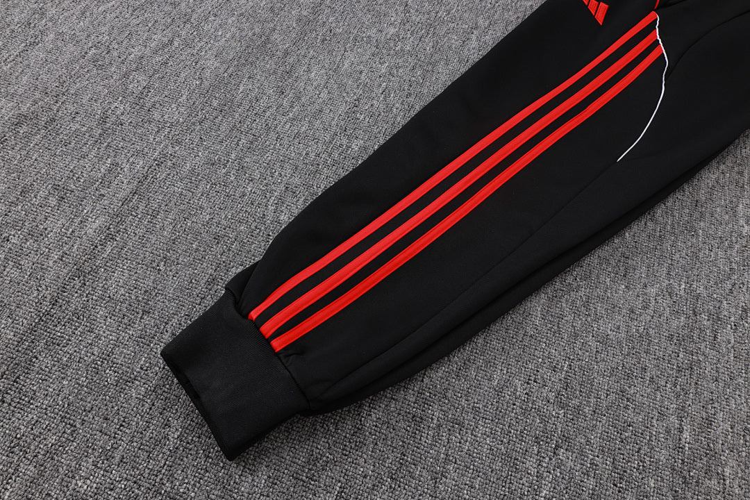 Veste à capuche zippée rétro Liverpool 2025/26 Noir