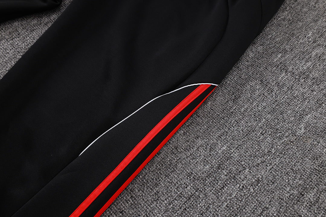 Veste à capuche zippée rétro Liverpool 2025/26 Noir