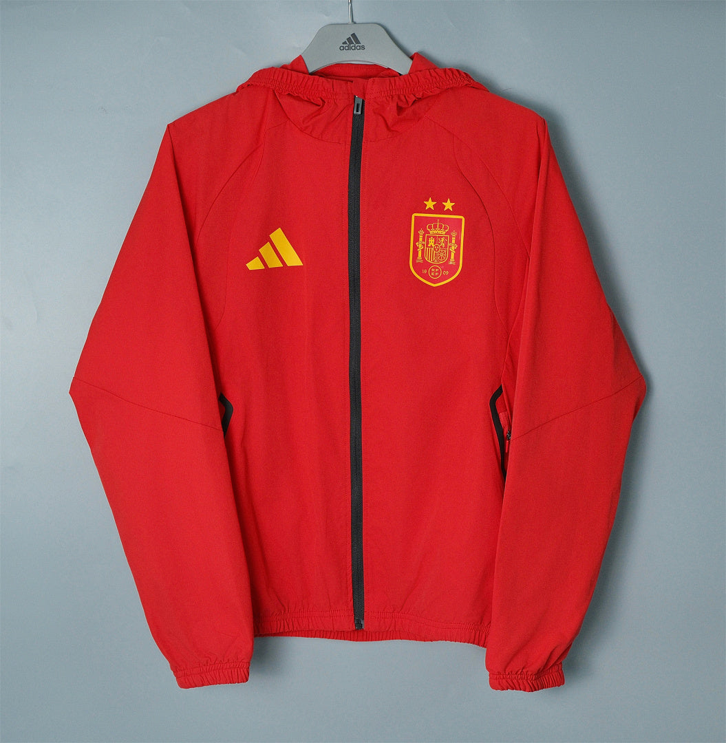 Veste coupe-vent à capuche Espagne 2026/27 Rouge