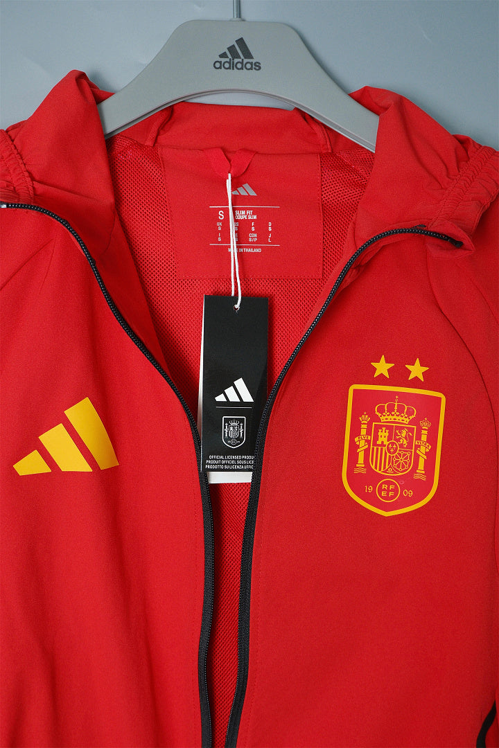 Veste coupe-vent à capuche Espagne 2026/27 Rouge