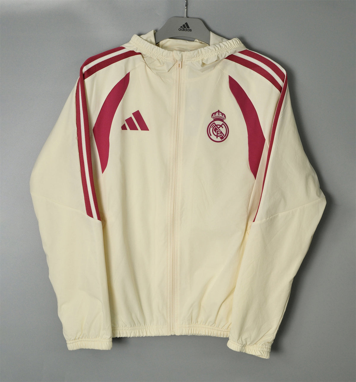 Veste coupe-vent à capuche Real Madrid Beige 2026/27