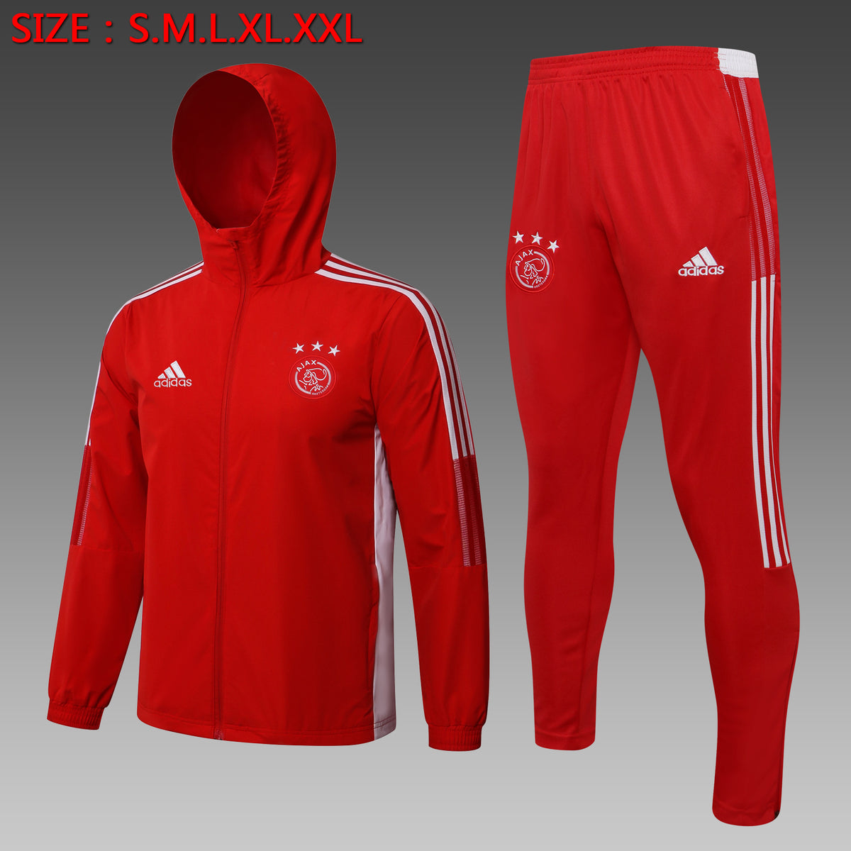 Veste Coupe-Vent Ajax 2021/22 - Rouge