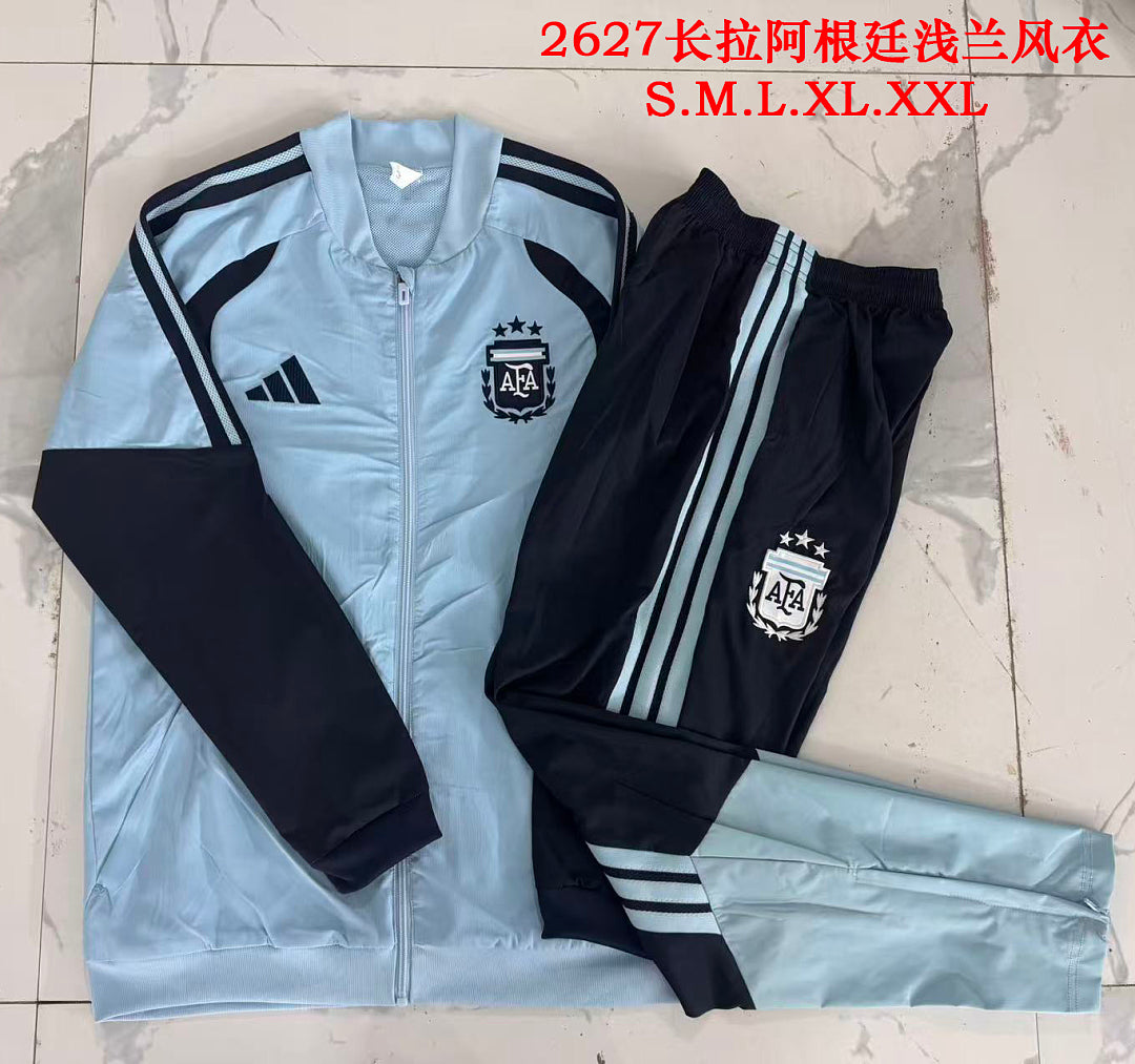 Veste Coupe-Vent Argentine 2026/27 - Zip Intégral