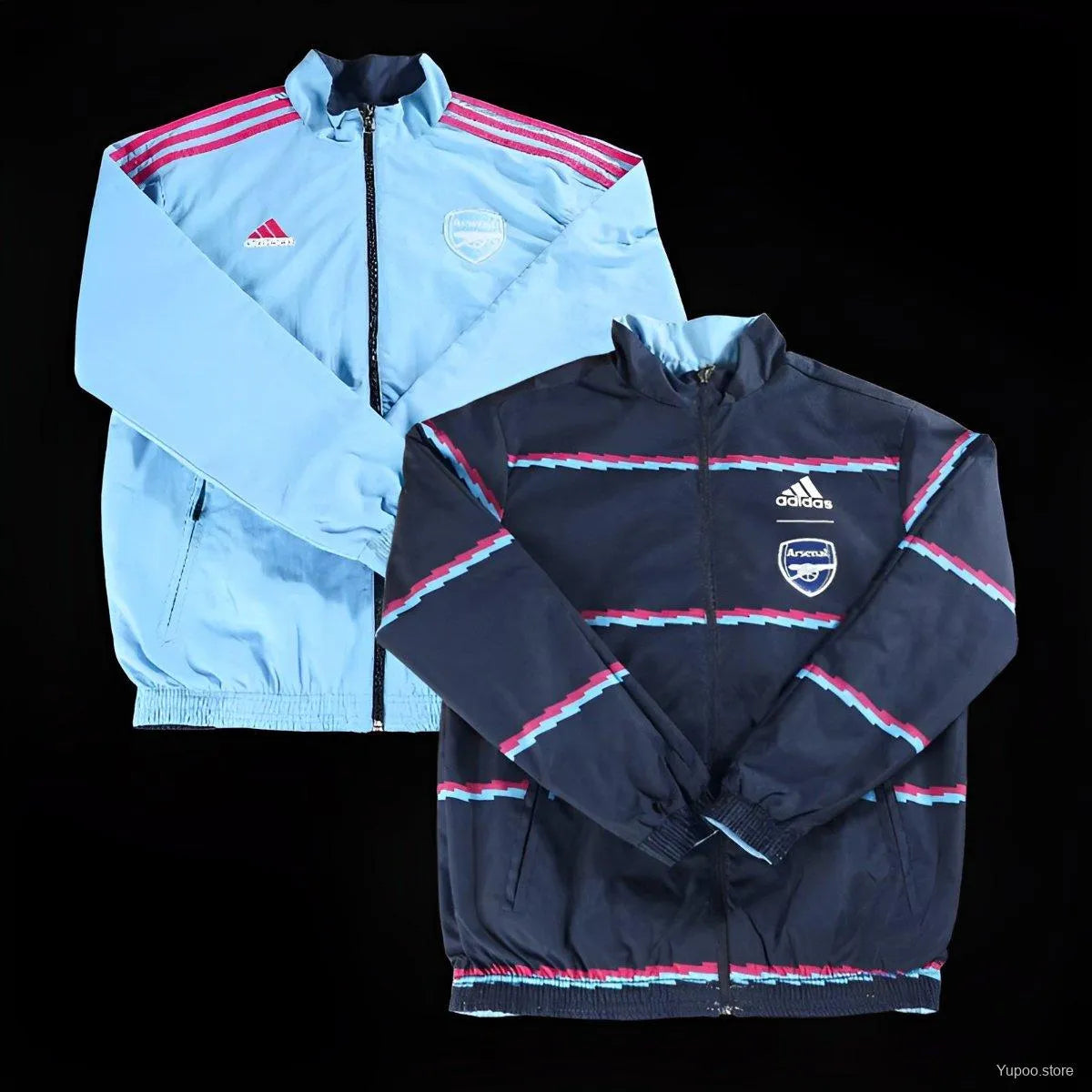 Veste coupe-vent Arsenal réversible bleu 2023/24