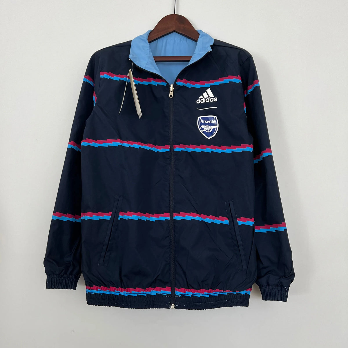 Veste coupe-vent Arsenal réversible bleu 2023/24