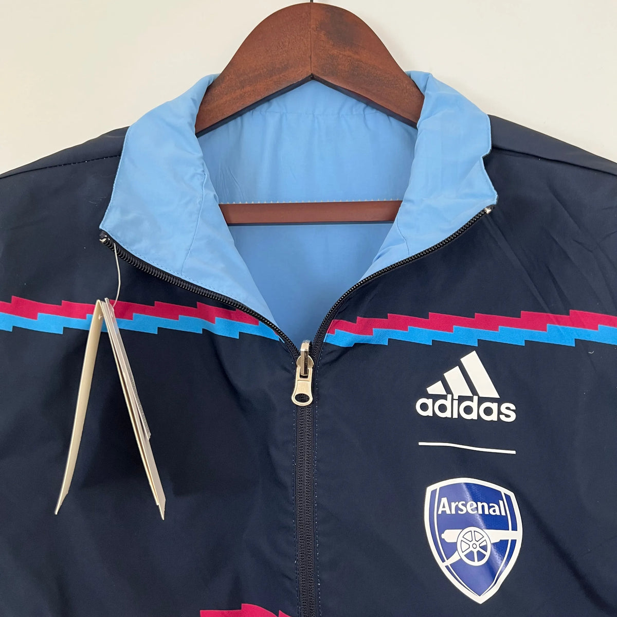 Veste coupe-vent Arsenal réversible bleu 2023/24