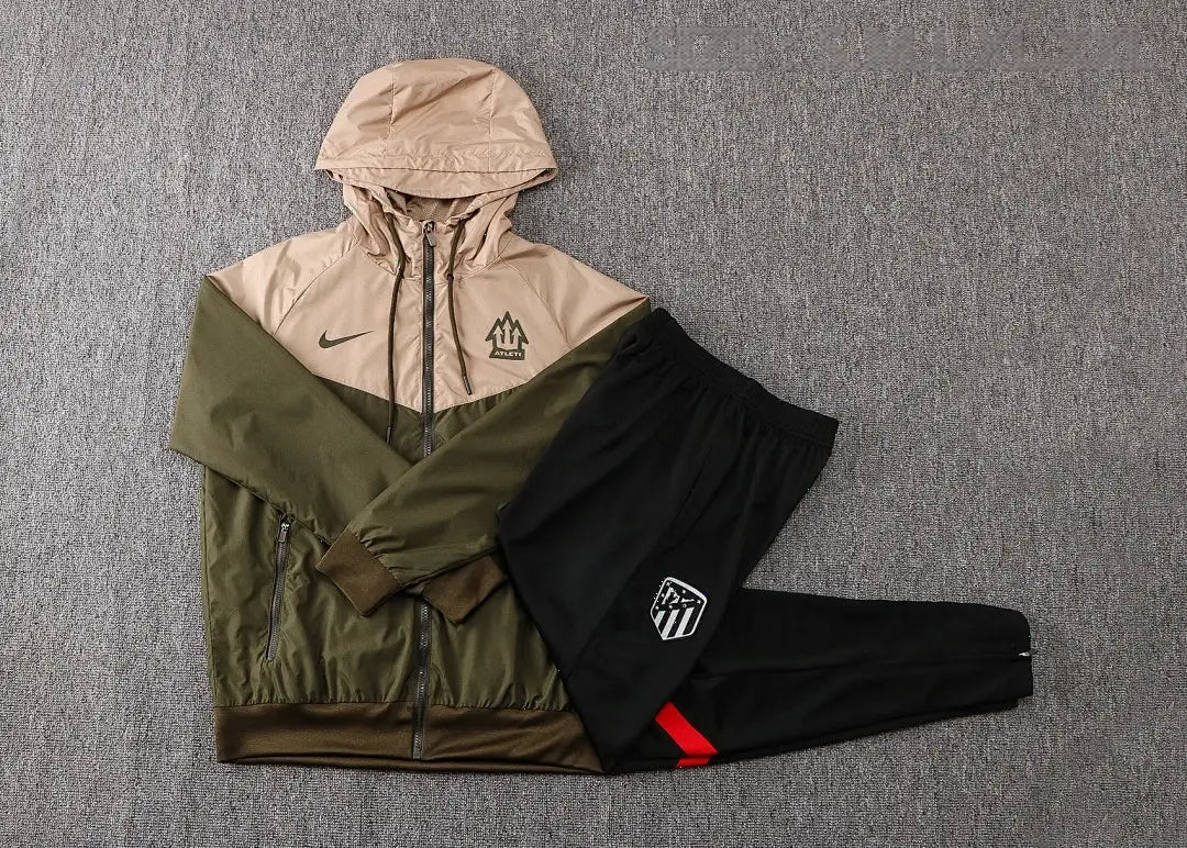 Veste Coupe-Vent Atlético Madrid 2021/22 - Vert Militaire