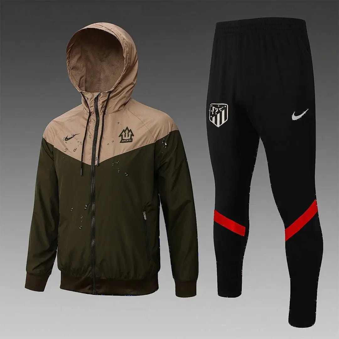 Veste Coupe-Vent Atlético Madrid 2021/22 - Vert Militaire