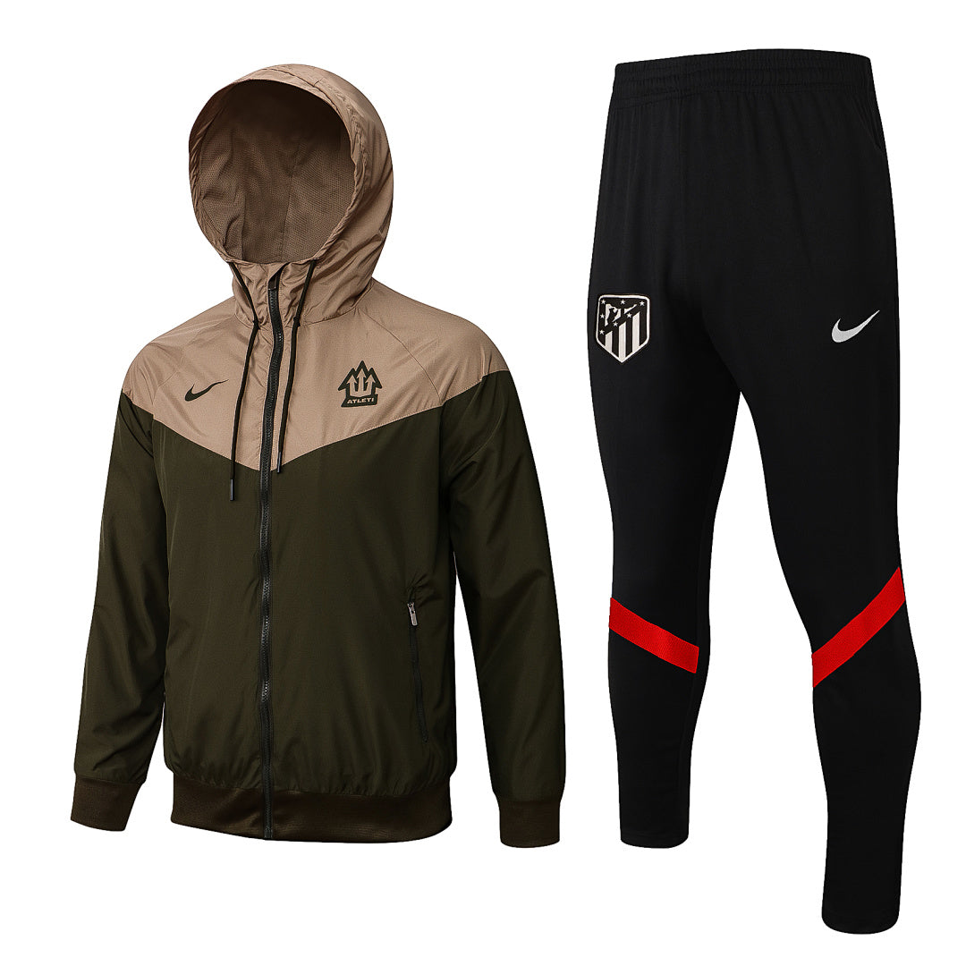 Veste Coupe-Vent Atlético Madrid 2021/22 - Vert Militaire