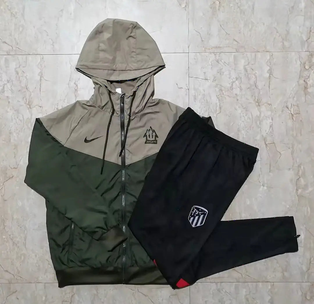 Veste Coupe-Vent Atlético Madrid 2021/22 - Vert Militaire