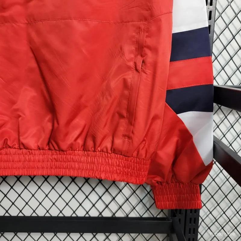 Veste coupe-vent Bayern Munich rouge/blanc 2023/24