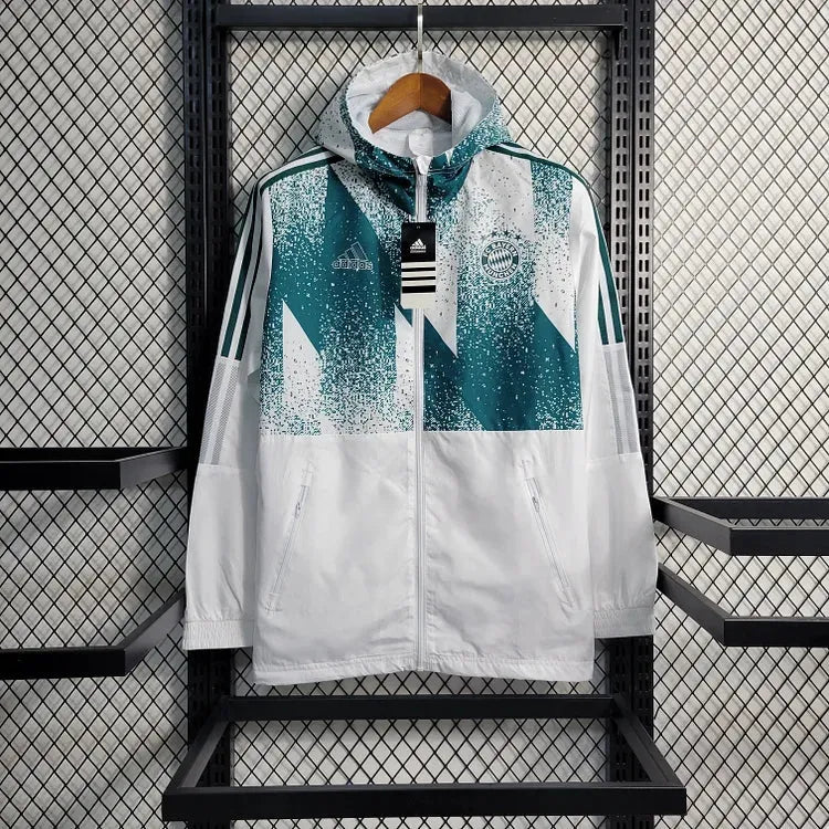 Veste coupe-vent Bayern Munich rouge/blanc 2024/25