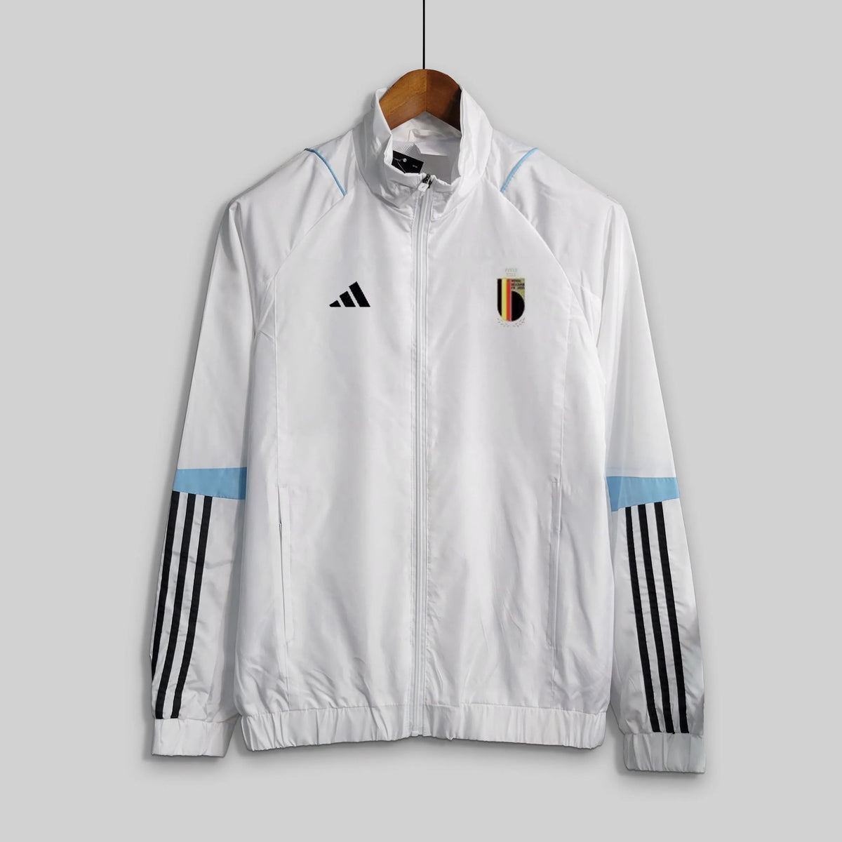 Veste coupe-vent Belgique/Belgium blanche 2023/24