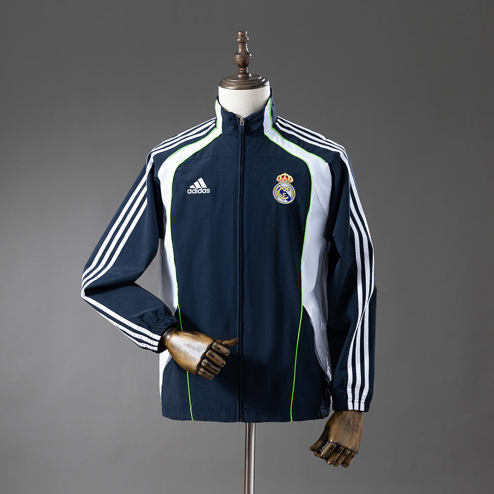 Veste coupe-vent Bleu Marine et Blanc