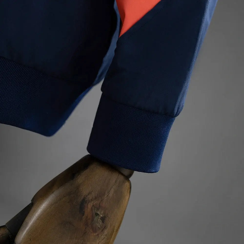 Veste Coupe-Vent Bleu Marine et Orange