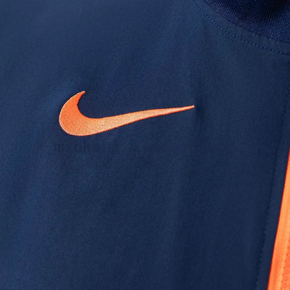 Veste Coupe-Vent Bleu Marine et Orange
