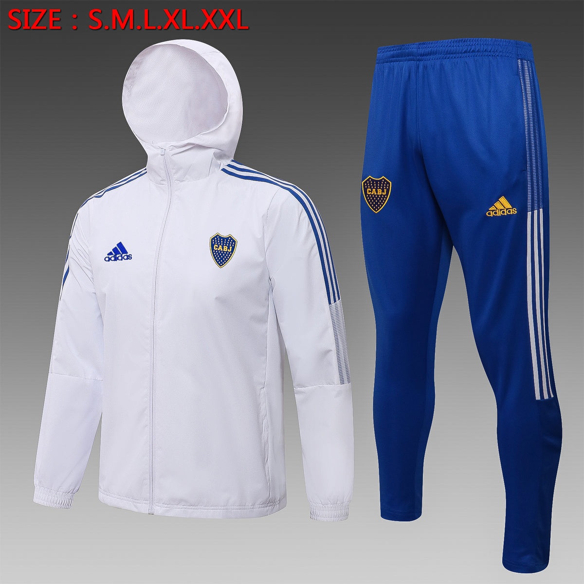 Veste Coupe-Vent Boca Juniors 2021/22 - Avec Capuche