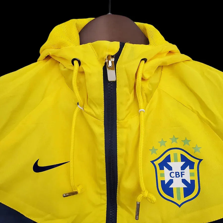 Veste coupe-vent Brésil/Brazil bleu/jaune 2024/25