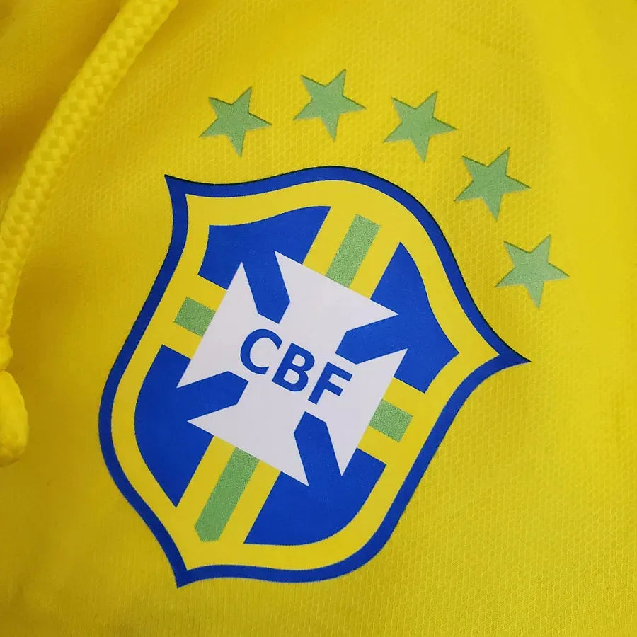 Veste coupe-vent Brésil/Brazil bleu/jaune 2024/25