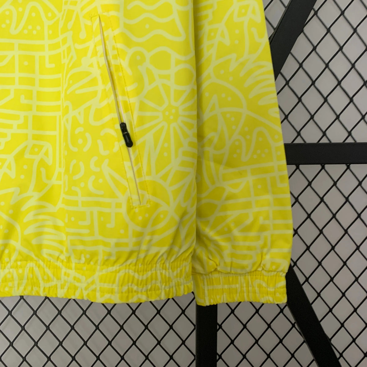 Veste coupe-vent Brésil/Brazil jaune/bleu 2023/24