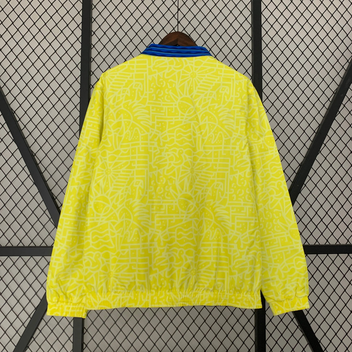 Veste coupe-vent Brésil/Brazil jaune/bleu 2023/24