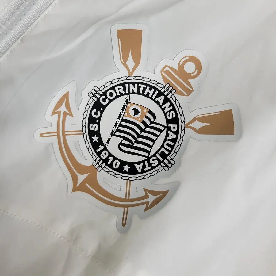 Veste coupe-vent Corinthians blanc 2023/24