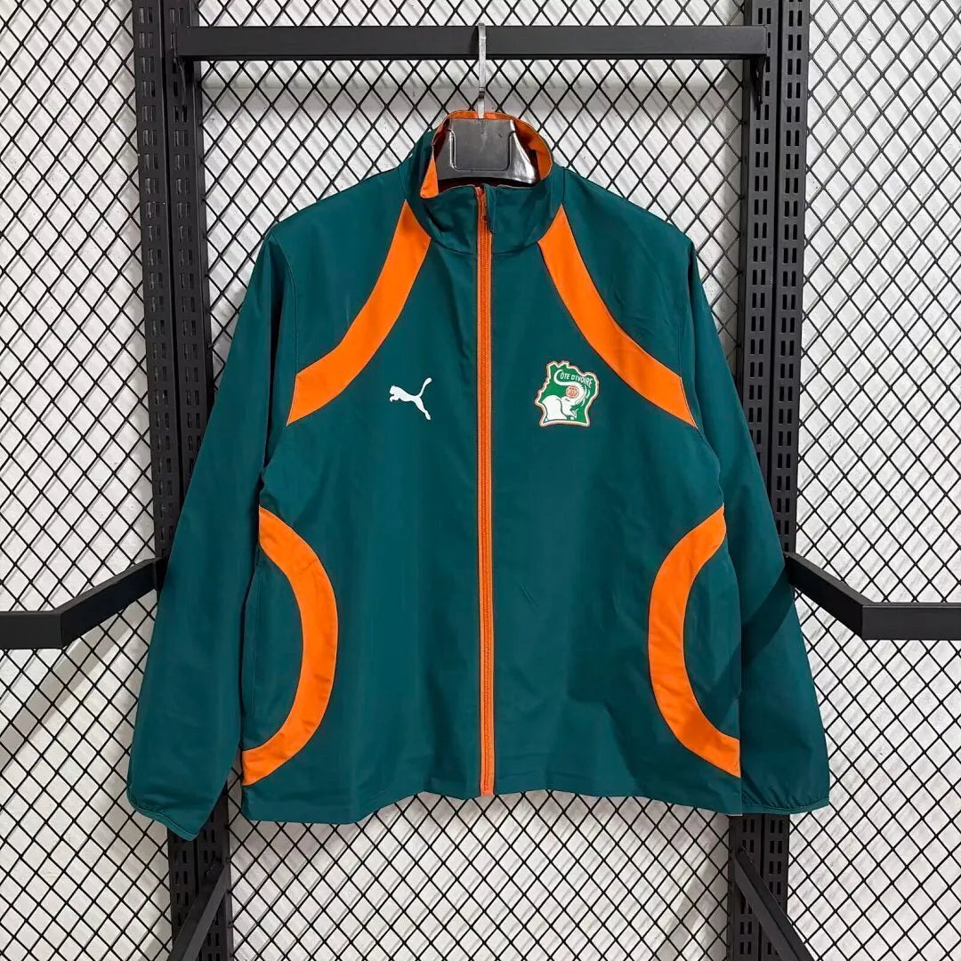 Veste coupe-vent Côte d’Ivoire/Ivory Coast Vert 2026/27
