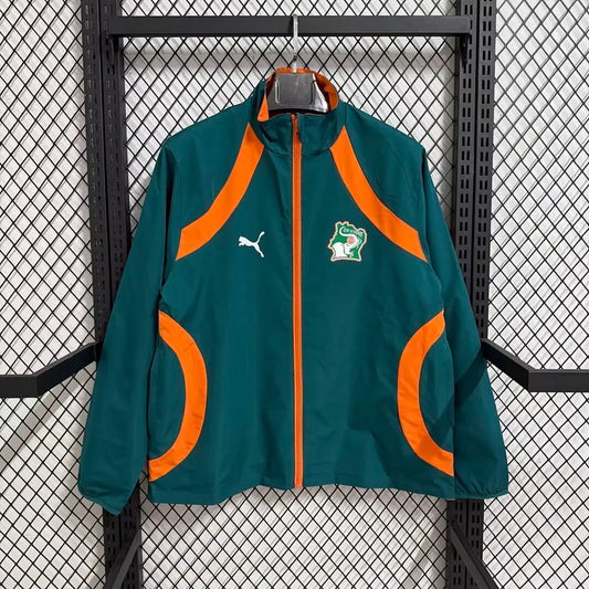 Veste coupe-vent Côte d’Ivoire/Ivory Coast Vert 2026/27