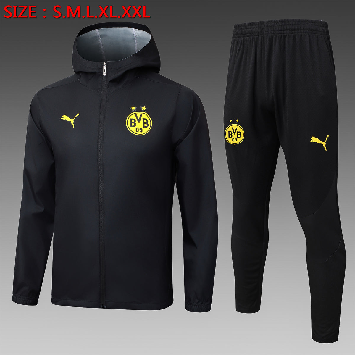 Veste Coupe-Vent Dortmund 2024/25 - Noir