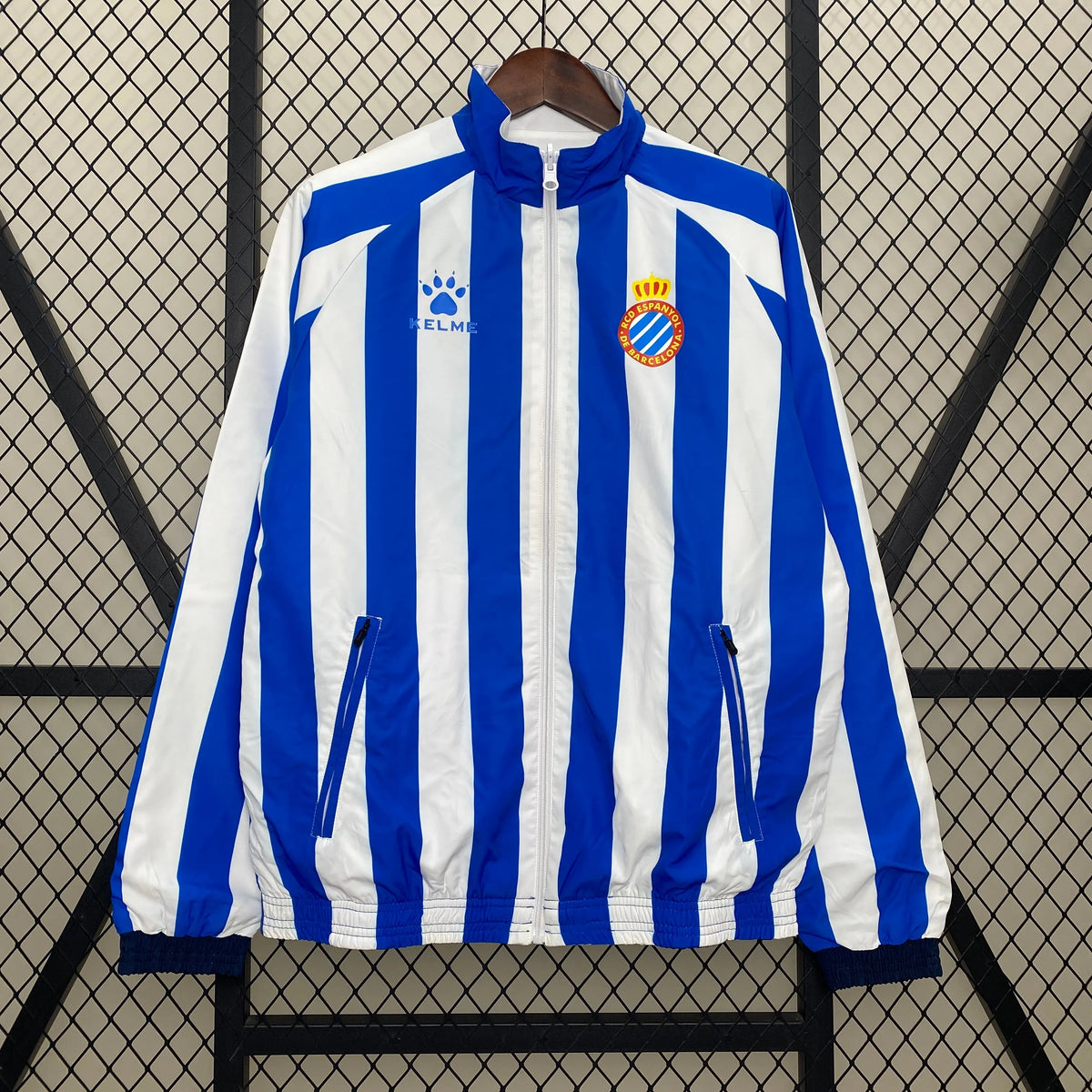 Veste coupe-vent Espanyol de Barcelone coat jacket réversible 2024/25