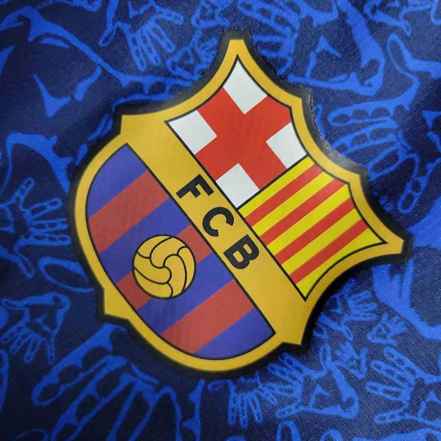 Veste coupe-vent FC Barcelone/Barcelona bleu 2024/25