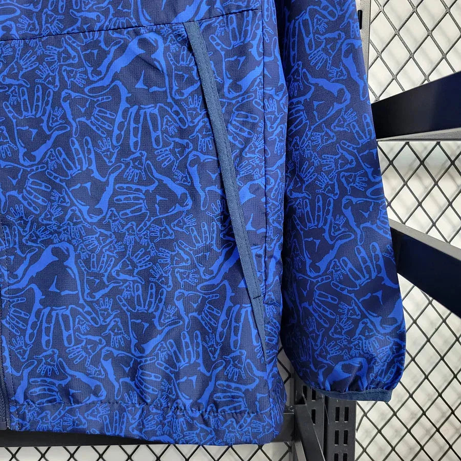 Veste coupe-vent FC Barcelone/Barcelona bleu 2024/25