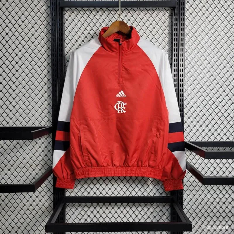 Veste coupe-vent Flamengo rouge/blanc 2023/24