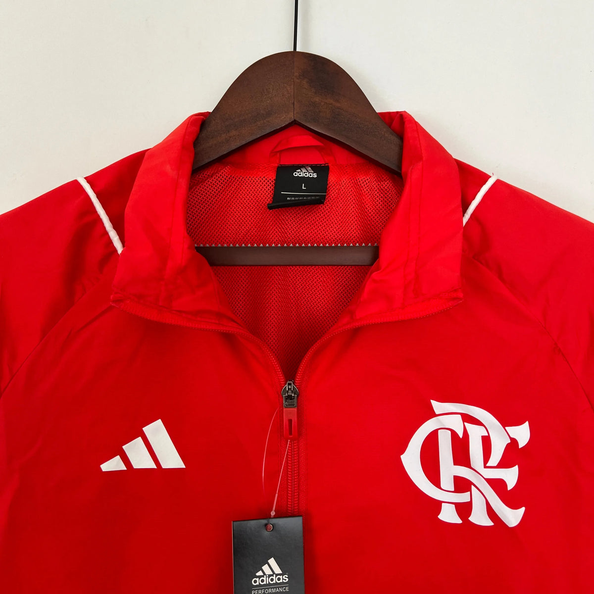 Veste coupe-vent Flamengo rouge/blanc 2023/24