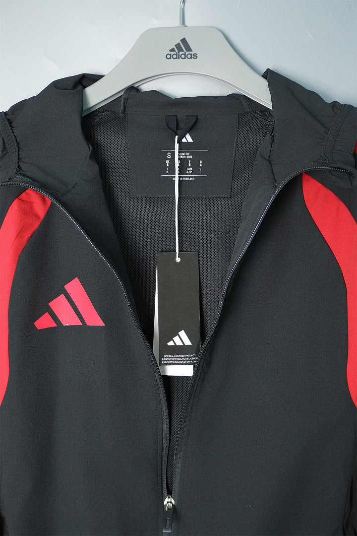 Veste coupe-vent jacket à capuche Noir et Rouge 2026/27