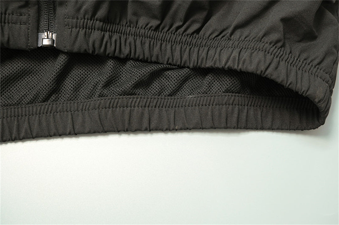 Veste coupe-vent jacket à capuche Noir et Rouge 2026/27