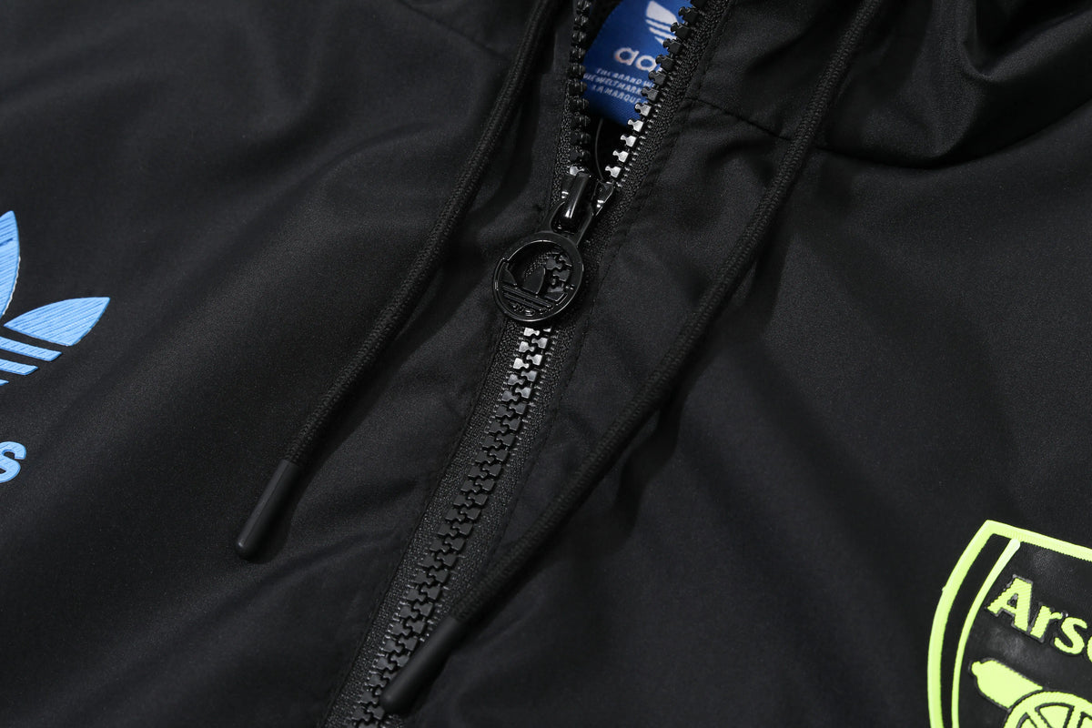 Veste coupe-vent jacket Arsenal Noir 2023/24