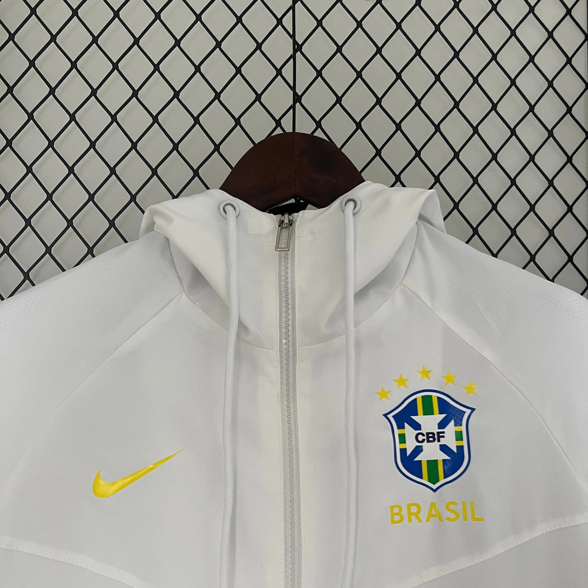 Veste coupe-vent jacket Brésil/Brazil blanc white 2024/25