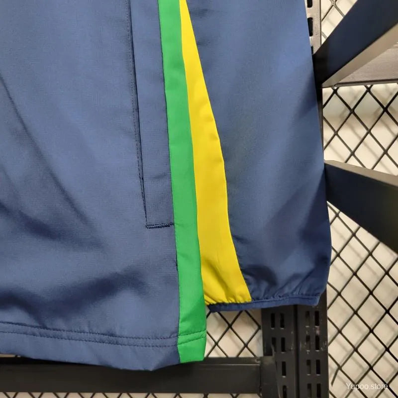 Veste coupe-vent jacket Brésil/Brazil bleu/vert 2023/24
