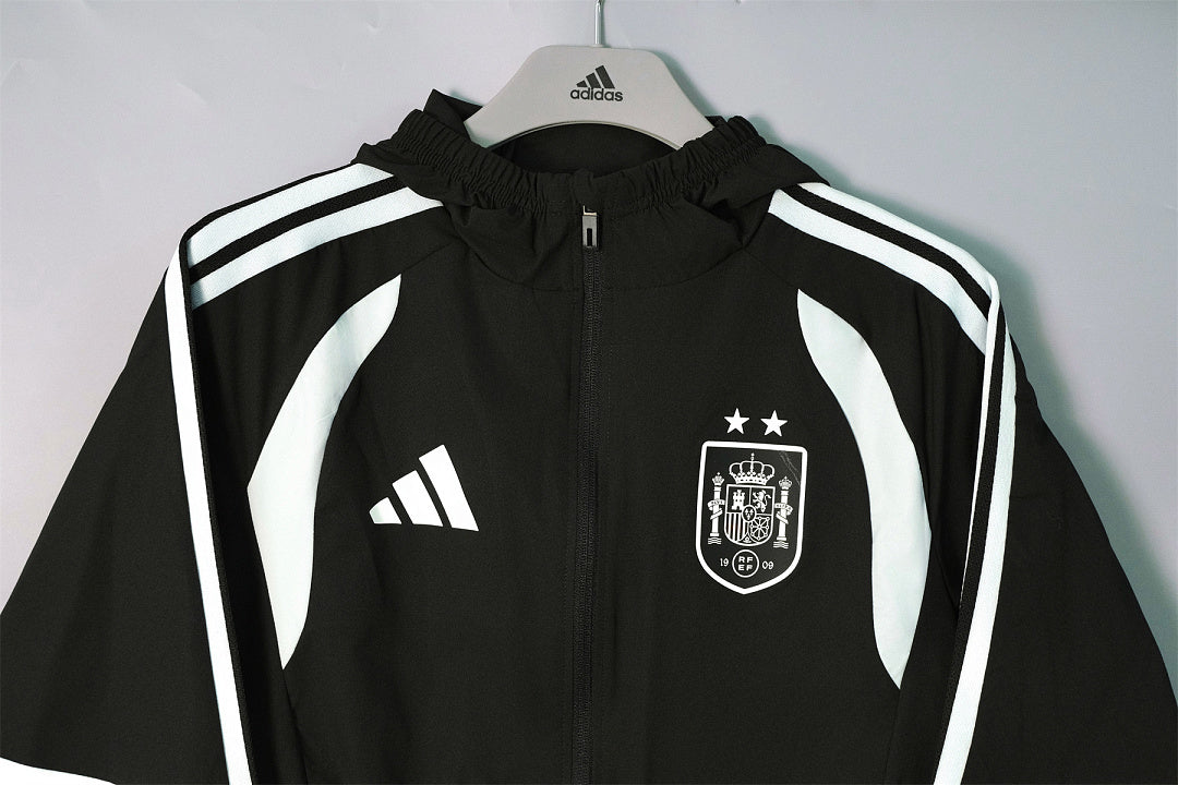 Veste coupe-vent jacket Espagne 2026/27 Noir
