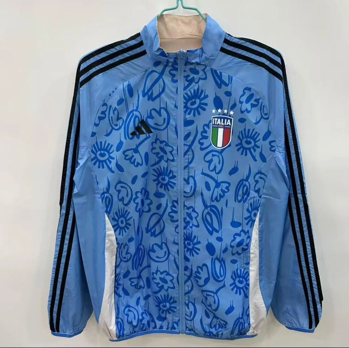 Veste coupe-vent jacket Italie/Italy bleu 2025/26