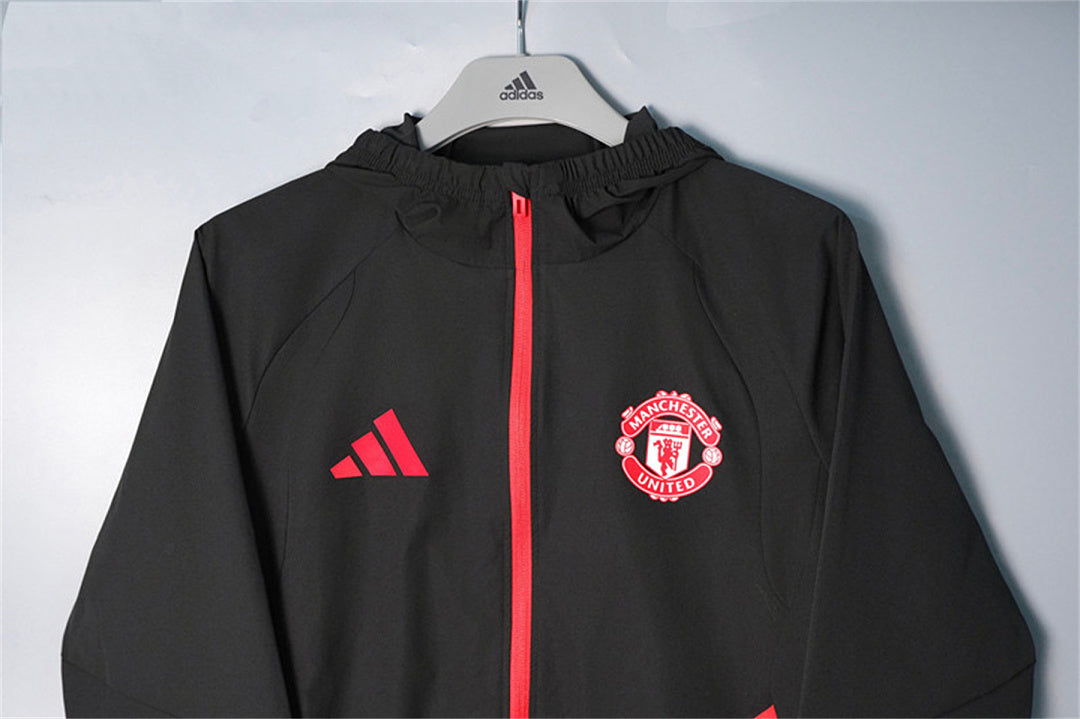 Veste Coupe-vent Jacket Manchester United 2026/27 Noir et Rouge