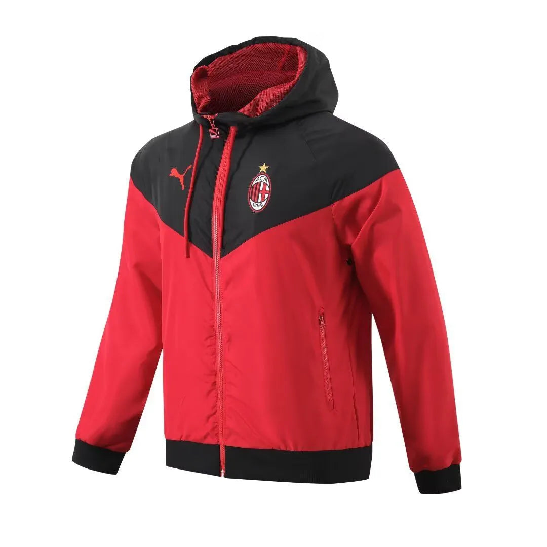 Veste coupe-vent jacket Milan AC rouge 2023/24