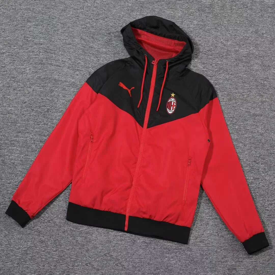 Veste coupe-vent jacket Milan AC rouge 2023/24
