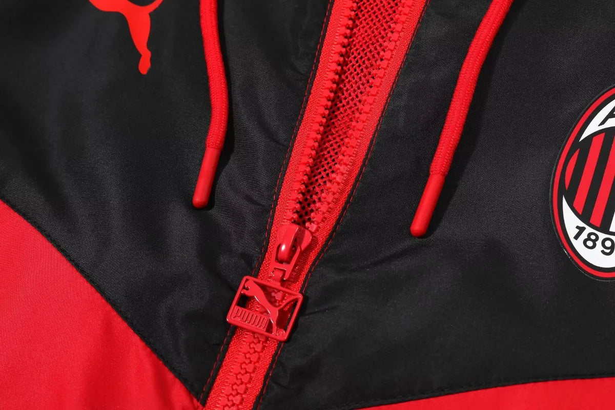Veste coupe-vent jacket Milan AC rouge 2023/24