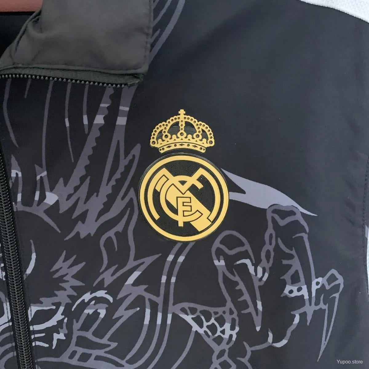Veste coupe-vent jacket Real Madrid Dragon noir 2024/25