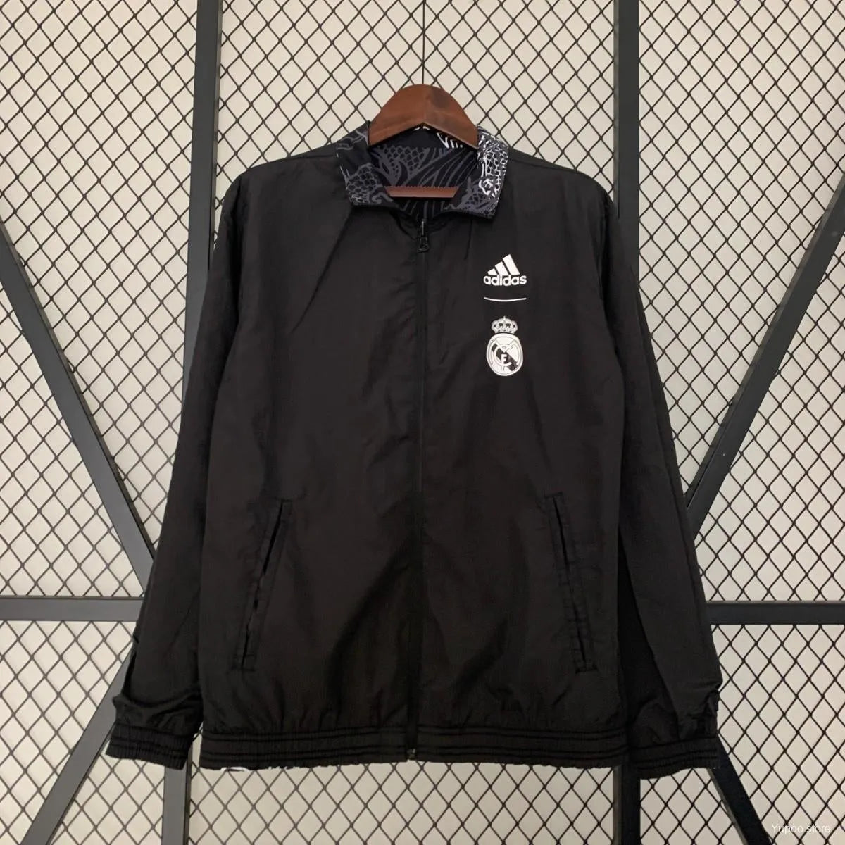 Veste coupe-vent jacket Real Madrid Dragon noir 2024/25