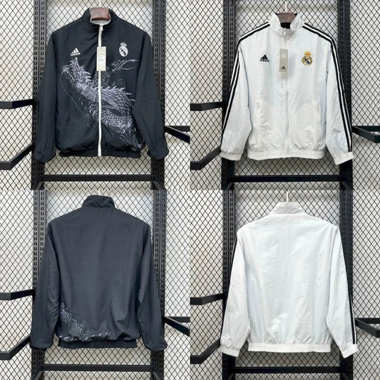Veste coupe-vent jacket Real Madrid Dragon réversible 2025/26