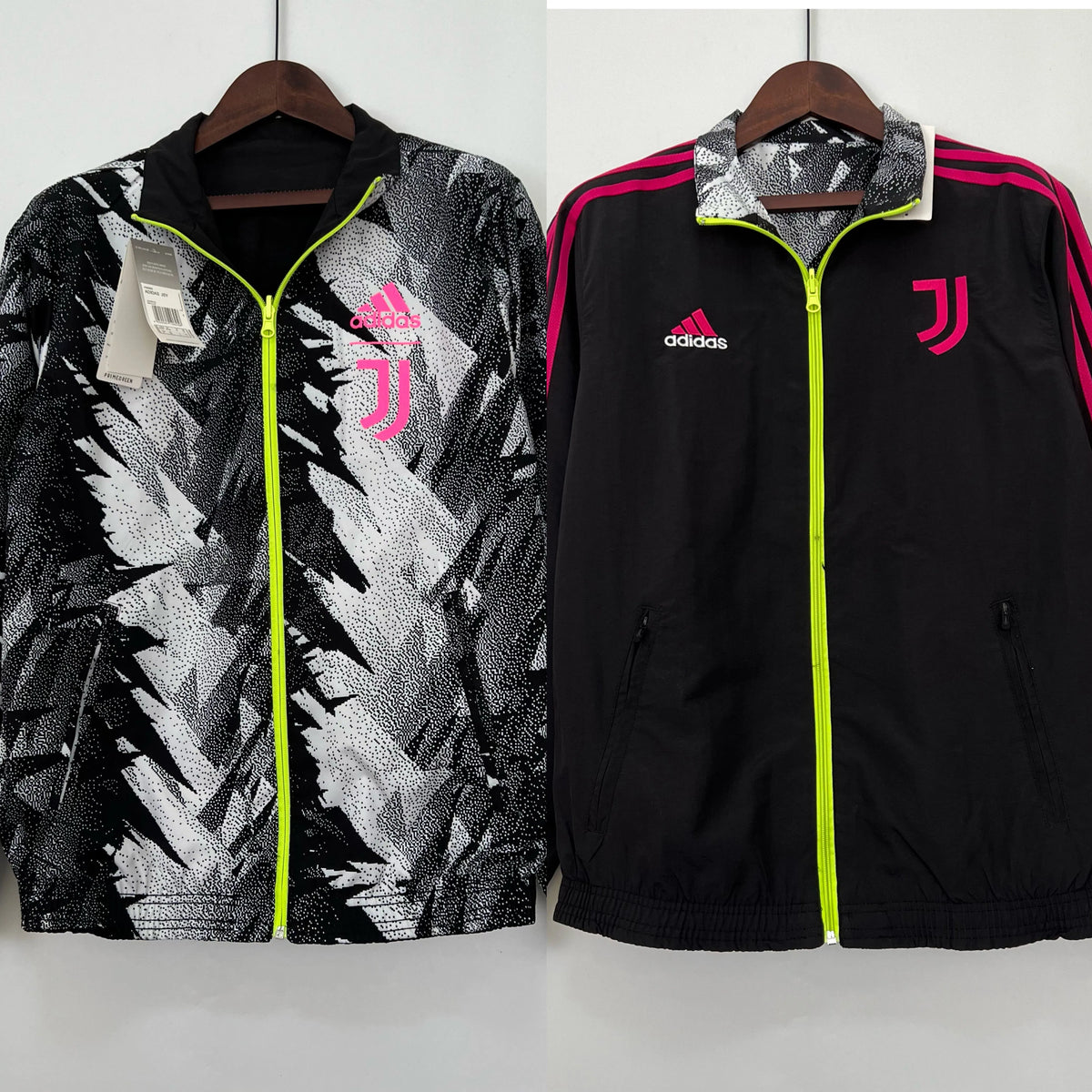 Veste coupe-vent Juventus réversible blanche 2023/24