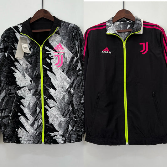 Veste coupe-vent Juventus réversible blanche 2023/24